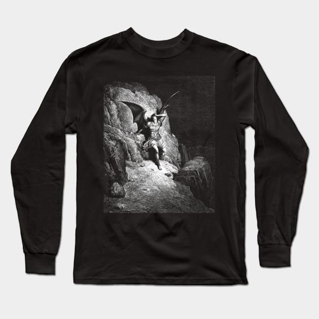 Lucifer Fallen Long Sleeve T-Shirt by TORVENIUS